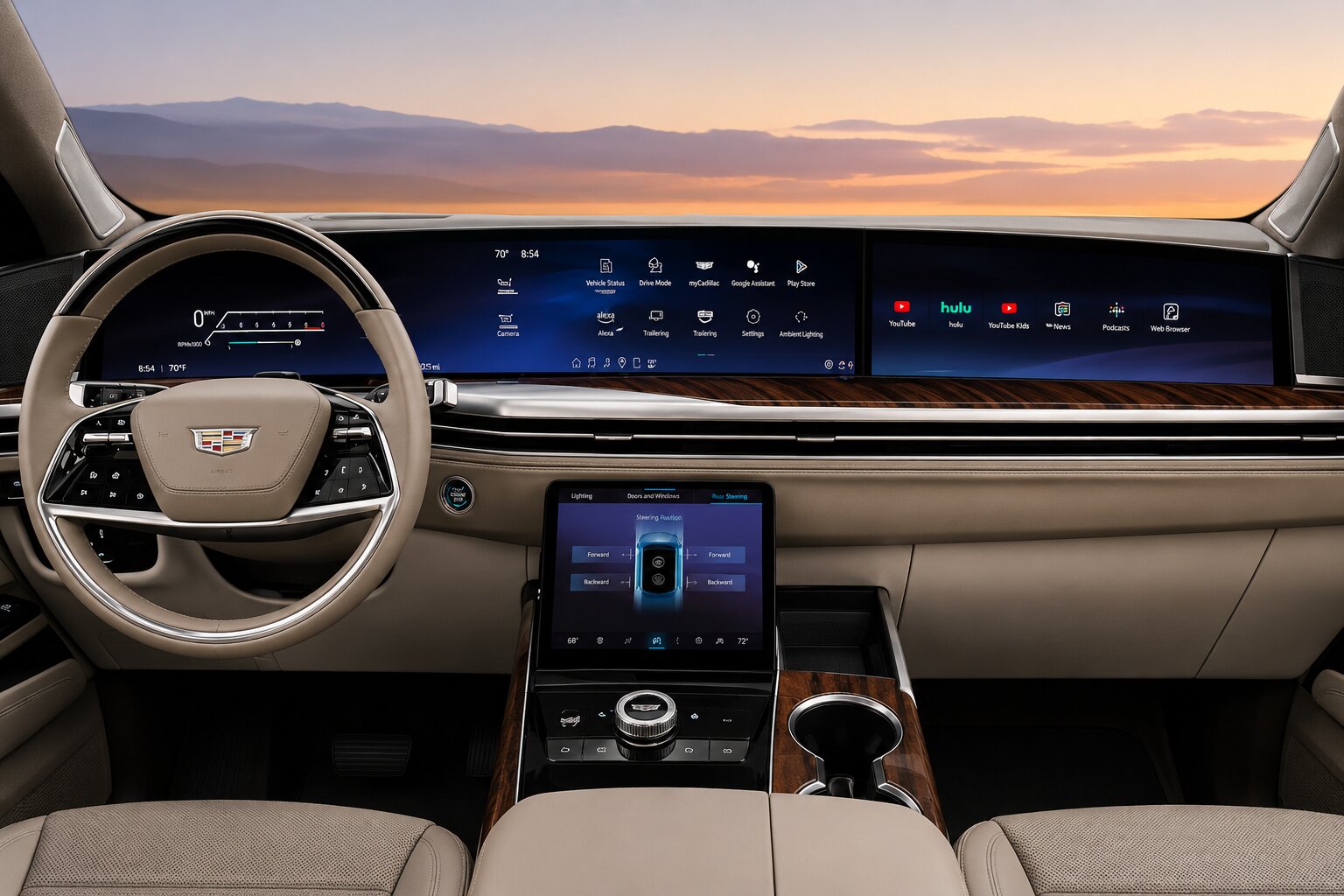 Cadillac Escalade luxury passenger interior
