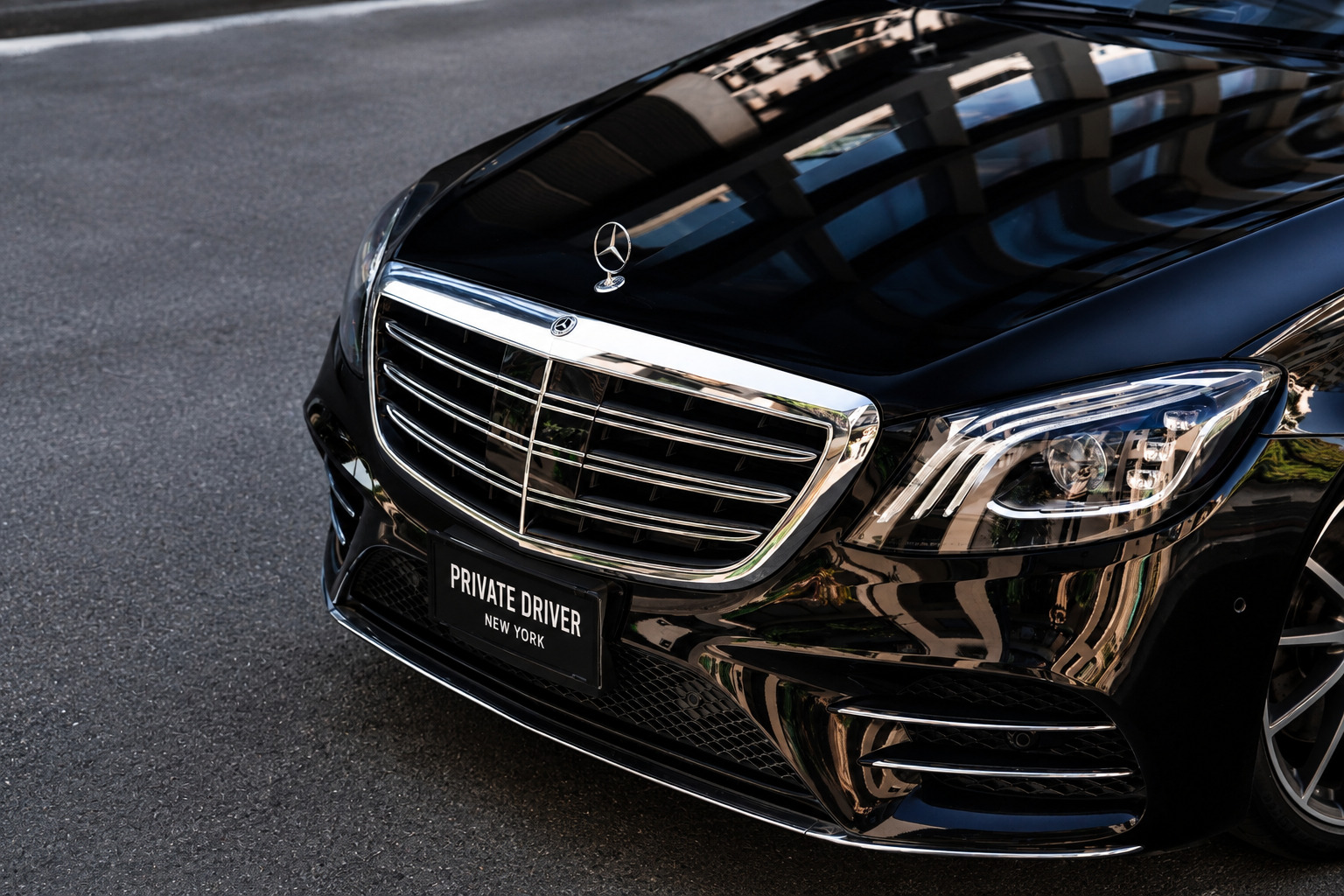 Mercedes S-Class luxury passenger interior