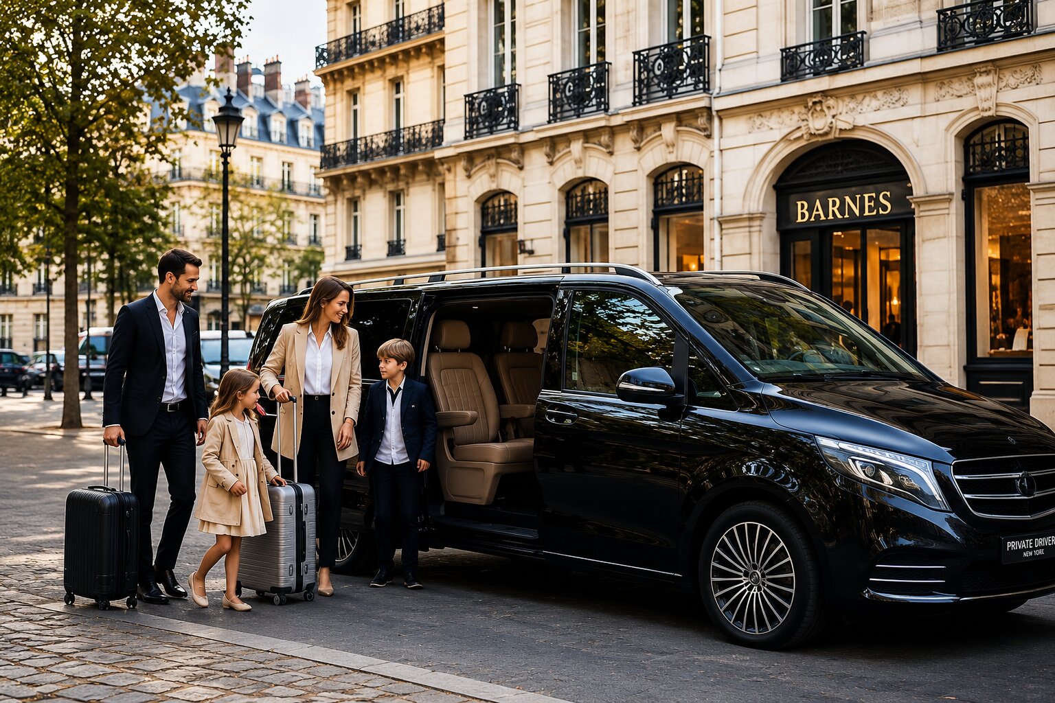 Luxury Mercedes V-Class private driver New York
