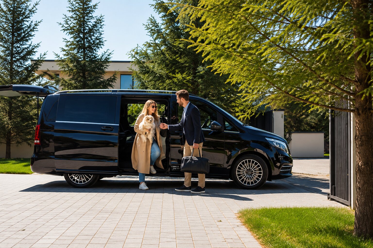 Mercedes V-Class luxury passenger interior